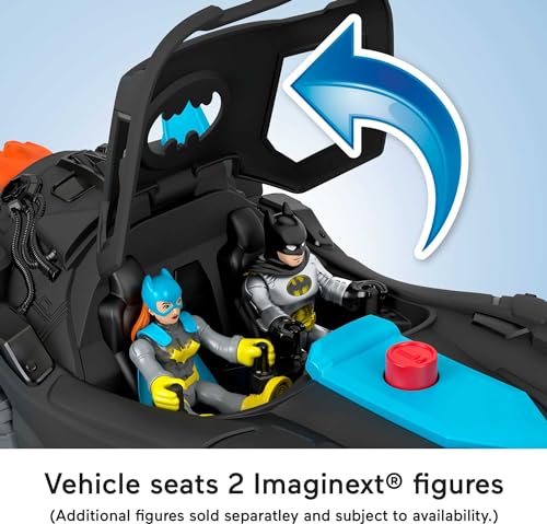 Imaginext DC Super Friends Batman Toys Lights & Sounds Batmobile with Batman Figure for Pretend Play Ages 3+ Years (Amazon Exclusive)