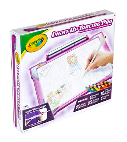 Crayola Light Up Tracing Pad - Pink, Drawing Pads for Kids, Kids Toys, Gifts for Girls and Boys, Ages 6, 7, 8, 9 [Amazon Exclusive].