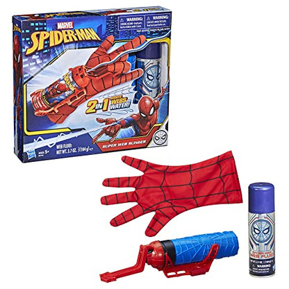 Marvel Spider-Man Super Web Slinger, 2-In-1 Shoots Webs or Water. 5 and Up