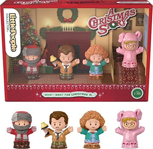 Little People Collector A Christmas Story Special Edition Figure Set in Display Gift Box for Adults & Fans, 4 Figurines (Amazon Exclusive)