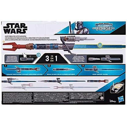 STAR WARS Lightsaber Forge Ultimate Mandalorian Masterworks Set, Officially Licensed Electronic Lightsaber Perfect for Halloween Costume, Toys for Boys and Girls, 4+