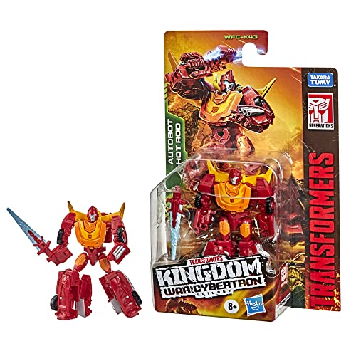 Transformers Toys Generations War for Cybertron: Kingdom Core Class WFC-K43 Autobot Hot Rod Action Figure