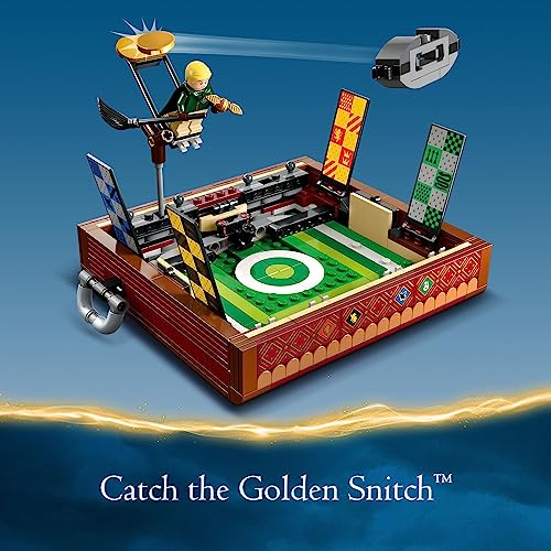 LEGO Harry Potter Quidditch Trunk 76416 Aged 9+; Open the Buildable Box to Reveal a Quidditch Playing Arena; Includes 4 Customizable Minifigures