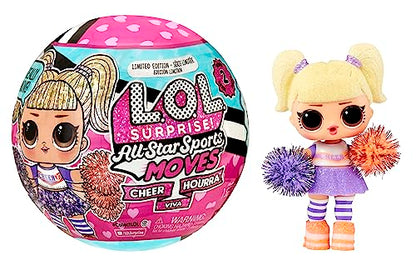 L.O.L. Surprise! All Star Sports Moves - Cheer- Surprise Doll, Sports Theme, Cheerleading Dolls, Mix and Match Outfits, Shoes, Accessories,4+