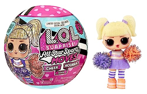 L.O.L. Surprise! All Star Sports Moves - Cheer- Surprise Doll, Sports Theme, Cheerleading Dolls, Mix and Match Outfits, Shoes, Accessories,4+