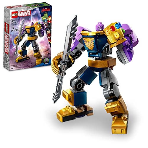 LEGO Marvel Thanos Mech Armor 76242, Avengers Action Figure Set with Infinity Gauntlet & Stones. Ages 6 Plus