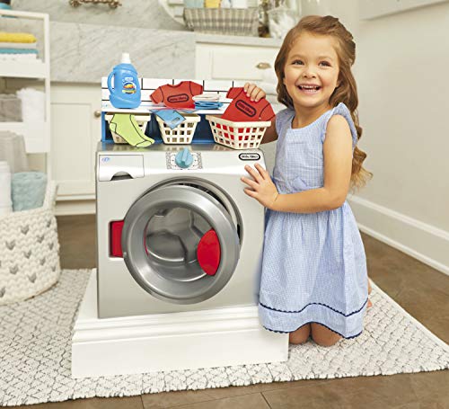 Little Tikes First Washer Dryer - Interactive Toy Washing Machine with 11 Laundry Accessories.