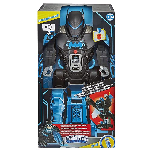 Fisher-Price DC Super Friends Imaginext Batman Playset Bat-Tech Batbot 2-Ft-Tall Robot with Lights Sounds & 11 Play Pieces for Ages 3+ Years