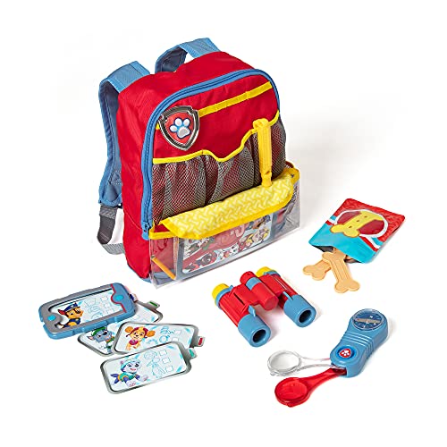 Melissa & Doug PAW Patrol Pup Backpack Role Play Set (15 Pieces) - PAW Patrol Adventure Pack, Toys, Pretend Play Outdoor Gear