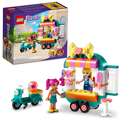 LEGO Friends Mobile Fashion Boutique Shop and Hair Salon Playset 41719 with Stephanie Mini-Doll