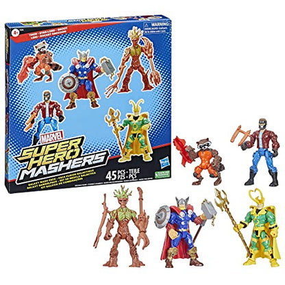 Marvel Super Hero Mashers Thor and Guardians of the Galaxy Pack (Amazon Exclusive)