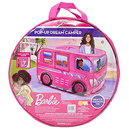 Barbie Camper Pop Up Play Tent – Folds for Easy Storage with Carrying Bag Included | Amazon Exclusive –