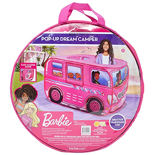 Barbie Camper Pop Up Play Tent – Folds for Easy Storage with Carrying Bag Included | Amazon Exclusive –