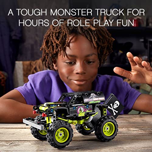 Lego Technic Monster Jam Grave Digger 42118 Set with pull back motor.