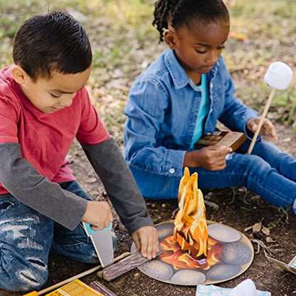 Melissa & Doug Let's Explore Campfire S'Mores Play Set - Play Campfire Sets For Kids Ages 3+