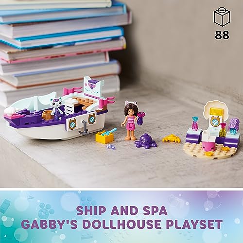 LEGO Gabby's Dollhouse Gabby & Mercat’s Ship & Spa 10786 . Boat Playset, Beauty Salon and Accessories