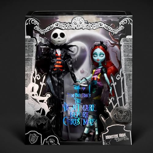 Monster High Skullector Disney's The Nightmare Before Christmas Jack and Sally Doll Set