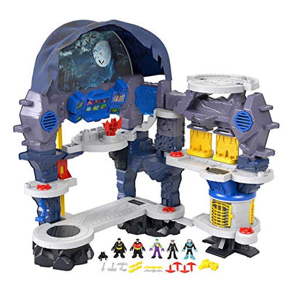 Fisher-Price Imaginext DC Super Friends Batman Playset Super Surround Batcave with Lights Sounds & Phrases for Ages 3+ Years,33 x 42 Inches (Amazon Exclusive)