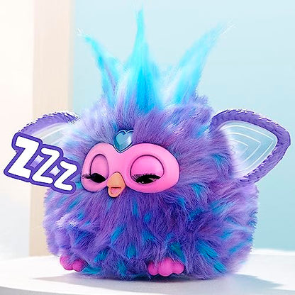 Furby Purple, 15 Fashion Accessories, Interactive Plush Toys for 6 Year Old Girls & Boys & Up, Voice Activated Animatronic