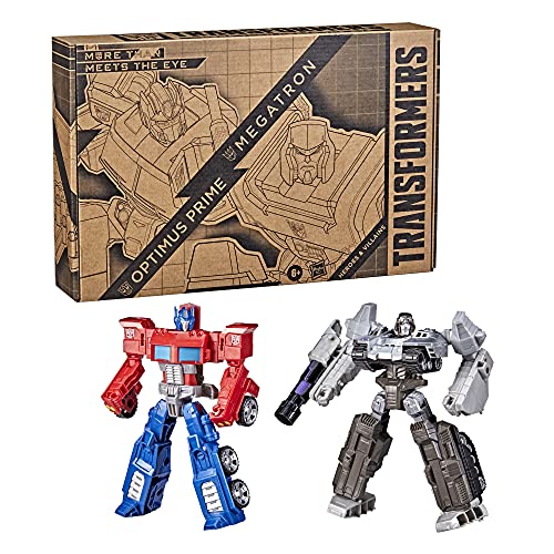 Transformers Toys Heroes and Villains Optimus Prime and Megatron 2-Pack Action Figures -7-inch (Amazon Exclusive)