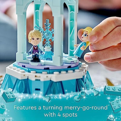 LEGO Disney Frozen Anna and Elsa’s Magical Carousel 43218 with Elsa, Anna and Olaf.