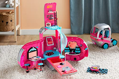 LOL Surprise OMG Glamper Fashion Camper Doll Playset with 55+ Surprises, Fully-Furnished with Light Up Pool, Water Slide, Bunk Beds, Cafe, BBQ Grill, DJ Booth - Ages 4 + Years