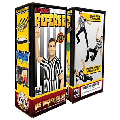 Ultimate Referee with Deluxe Articulation for WWE Wrestling Action Figures