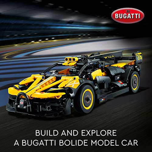 LEGO Technic Bugatti Bolide 42151 Buildable Model Race Car Set, Bugatti Toy for Fans of Engineering, Collectible Sports Car Construction Kit, for Boys, Girls and Teens Ages 9 and Up