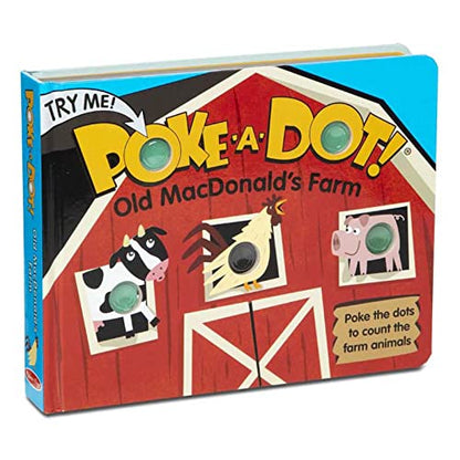 Melissa & Doug Children's Book - Poke-a-Dot: Old MacDonald’s Farm (Board Book with Buttons to Pop) - Farmyard Pop It / Push Pop Book For Toddlers And Kids Ages 3+