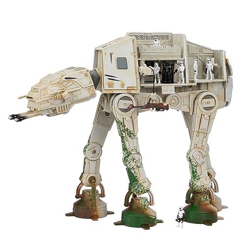 STAR WARS Micro Galaxy Squadron at-at Walker (Endor) Amazon Exclusive - 10-Inch Vehicle with Lights, Sounds, Action Zones, and Accessories (Toys for Kids Ages 8 and Up)