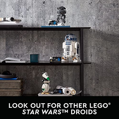 LEGO Star Wars R2-D2 75308 Droid Building Set for Adults, Collectible Display Model with Luke Skywalker’s Lightsaber