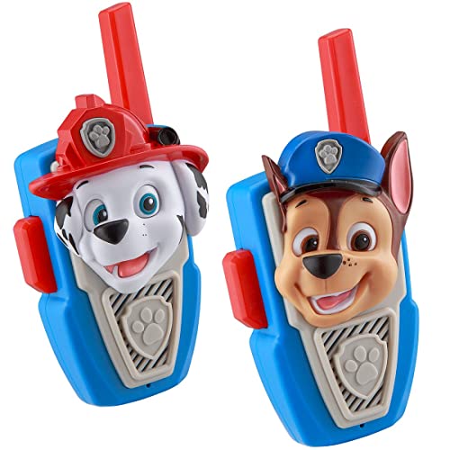 PAW Patrol Walkie Talkies - Set of 2 Kids Walkie Talkies Chase and Marshall – Excellent Walkie Talkies for Toddlers