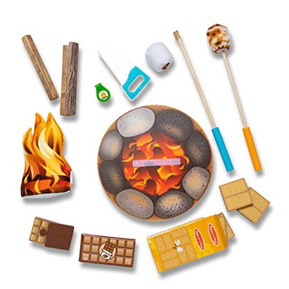 Melissa & Doug Let's Explore Campfire S'Mores Play Set - Play Campfire Sets For Kids Ages 3+