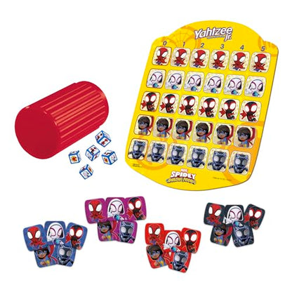 Hasbro Spidey and His Amazing Friends Yahtzee Jr.Marvel Edition Board Game for Kids Ages 4 and Up