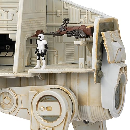 STAR WARS Micro Galaxy Squadron at-at Walker (Endor) Amazon Exclusive - 10-Inch Vehicle with Lights, Sounds, Action Zones, and Accessories (Toys for Kids Ages 8 and Up)