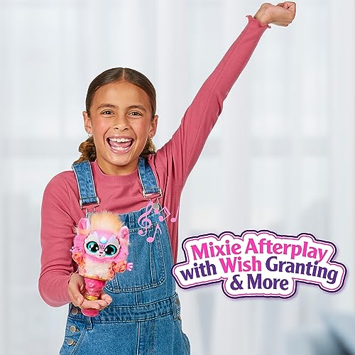 Magic Mixies Magic Genie Lamp with Interactive 8" Pink Plush Toy and 60+ Sounds and Reactions. Perform The Magic Steps to Unlock a Magic Ring and Reveal a Pink Genie Mixie from The Real Misting Lamp