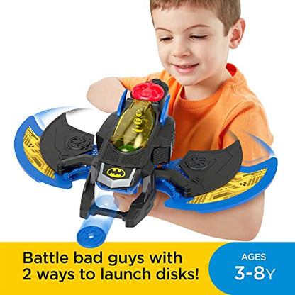 Fisher-Price Imaginext DC Super Friends, Batwing, toy plane and Batman figure for preschool kids ages 3 years & up [Amazon Exlclusive]