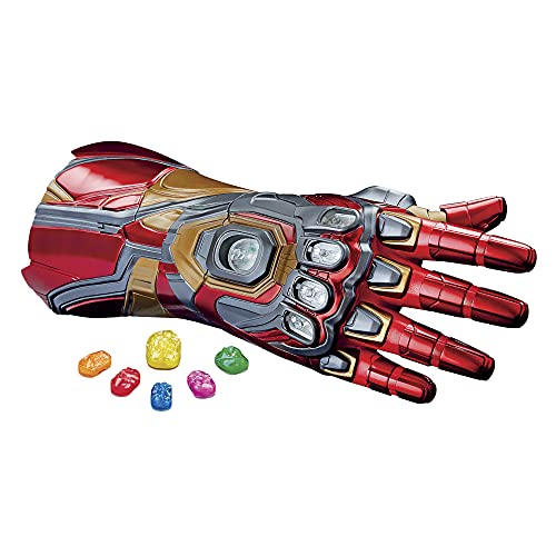 Avengers Marvel Legends Series Iron Man Nano Gauntlet Articulated Electronic Fist with Lights , Authentic Movie Sounds and Removable Infinity Stones