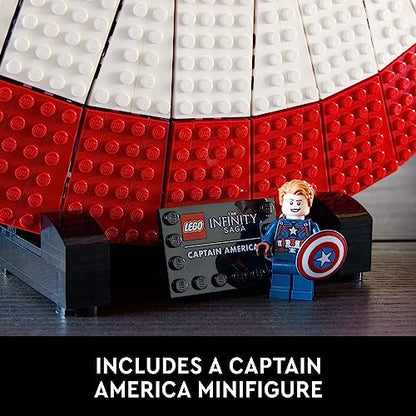 LEGO Marvel Captain America’s Shield 76262 Model Kit for Adults, Collectible Replica of Captain America’s Iconic Shield, This Disney Marvel Building Set for Adults Makes a Great Gift for Marvel Fans