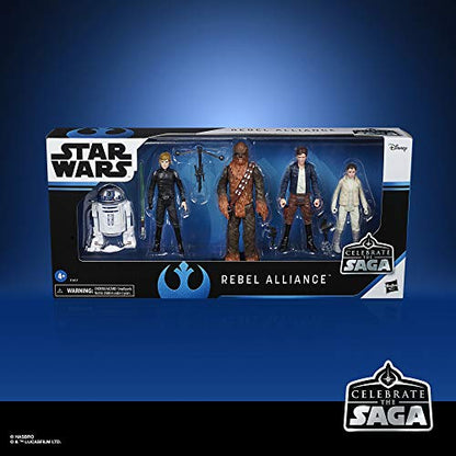 STAR WARS Celebrate The Saga Toys Rebel Alliance Figure Set, 3.75-Inch-Scale Collectible Action Figure 5-Pack, Toys for Kids Ages 4 & Up (Amazon Exclusive)