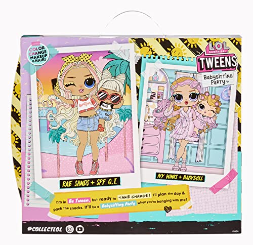 L.O.L. Surprise! Tweens Babysitting Beach Party with 20 Surprises Including Color Change Features and 2 Dolls – Ages 4+