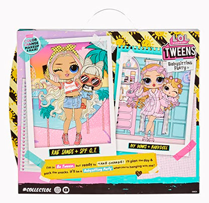 L.O.L. Surprise! Tweens Babysitting Beach Party with 20 Surprises Including Color Change Features and 2 Dolls – Ages 4+