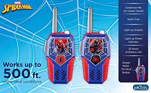 eKids Spiderman Toy Walkie Talkies for Kids.