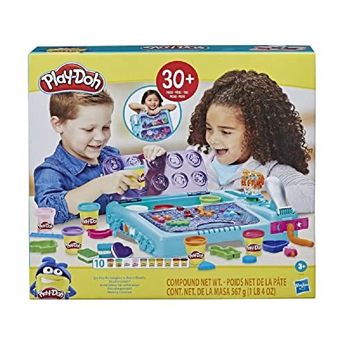 Play-Doh Set On The Go Imagine and Store Studio, with 30 Tools and 10 Cans.  3 & up.