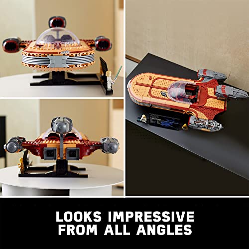 LEGO Star Wars Luke Skywalker's Landspeeder 75341, Ultimate Collector Series Star Wars Building Kit for Adults, Includes Luke Skywalker Lightsaber and C-3PO Minifigure, Gift Idea for Star Wars Fans