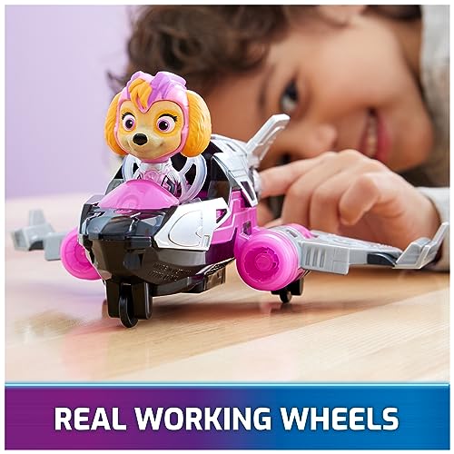 Paw Patrol: The Mighty Movie, Airplane Toy with Skye Mighty Pups Action Figure, Lights and Sounds, Kids Toys for Boys & Girls 3+