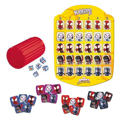 Hasbro Spidey and His Amazing Friends Yahtzee Jr.Marvel Edition Board Game for Kids Ages 4 and Up