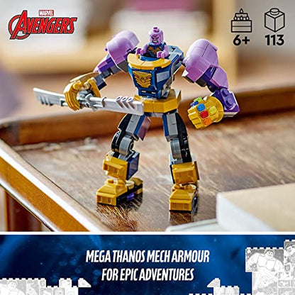 LEGO Marvel Thanos Mech Armor 76242, Avengers Action Figure Set with Infinity Gauntlet & Stones. Ages 6 Plus