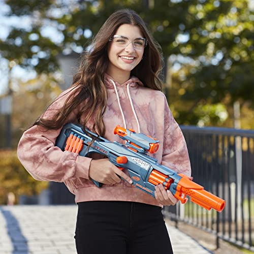 NERF Elite 2.0 Eaglepoint RD-8 Blaster - 8-Dart Drum, Detachable Scope and Barrel, 16 Official Elite Darts, Bolt Action.