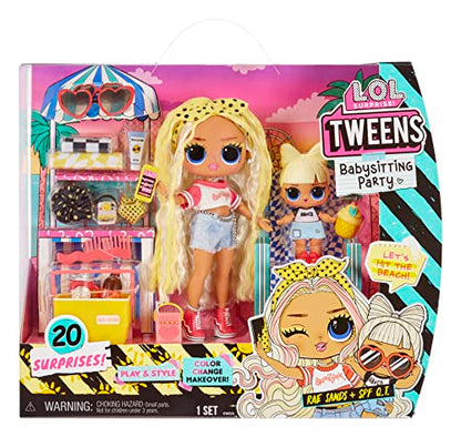 L.O.L. Surprise! Tweens Babysitting Beach Party with 20 Surprises Including Color Change Features and 2 Dolls – Ages 4+